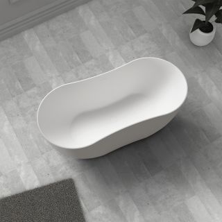 Ванна из искусственного камня ABBER Stein AS9604 170x80см белый матовый